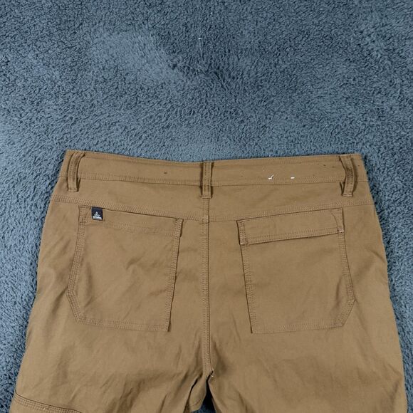 Prana Pants Mens 36x32 Brown Stretch Zion Straight Fit Cargo Belted Outdoor - Picture 10 of 16